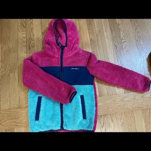 Eddie Bauer girl fleece coat size 10/12